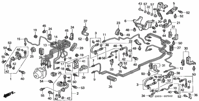Brake Line ('98) for 1998 Honda Odyssey #0