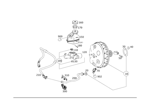 Brake Booster for 2012 Mercedes-Benz GLK350 #0
