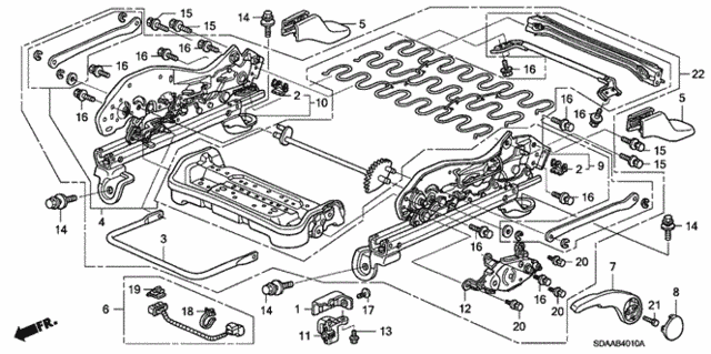 Front Seat Components (L.) (Manual Height) for 2007 Honda Accord #0