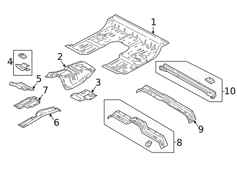 Floor - Cab for 2018 Ford F-350 Super Duty #1