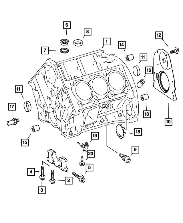 68005187AA - : Bolt for Mopar Image