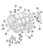 68054474AA - : Crankshaft Rear Oil Seal Retainer for Mopar Image