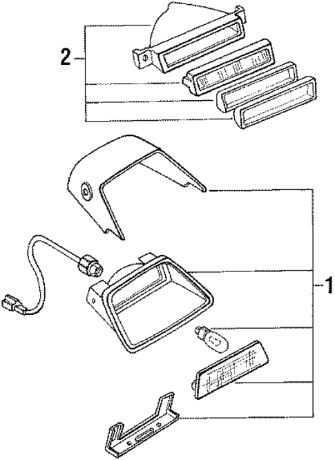 High Mount Lamps for 1991 Mazda 626 #0