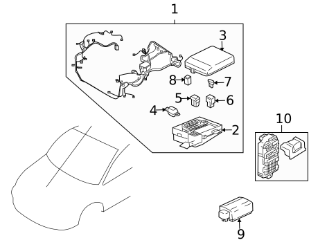 Fuse & Relay for 2011 Mitsubishi Endeavor #0
