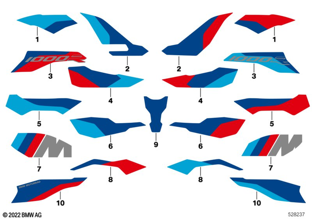 51148523022 - : Decor Engine Spoiler, Right for BMW-Motorrad Image