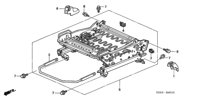Front Seat Components (L.) for 2005 Honda Civic #0