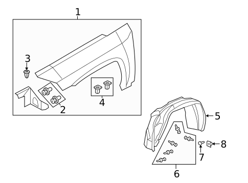 Fender & Components for 2014 Jeep Patriot #0
