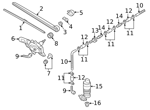 Wiper & Washer Components for 2017 Audi Q3 #1