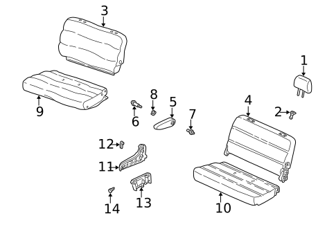 Second Row Seats for 2000 Honda Odyssey #1