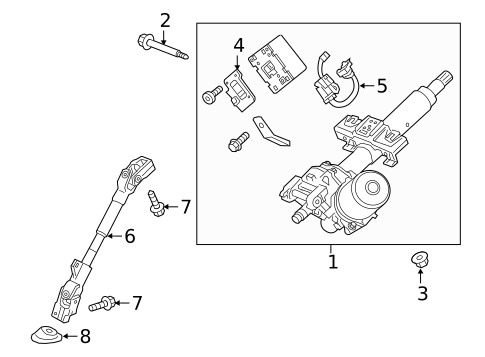 Steering Column Assembly for 2018 Chevrolet Spark #0
