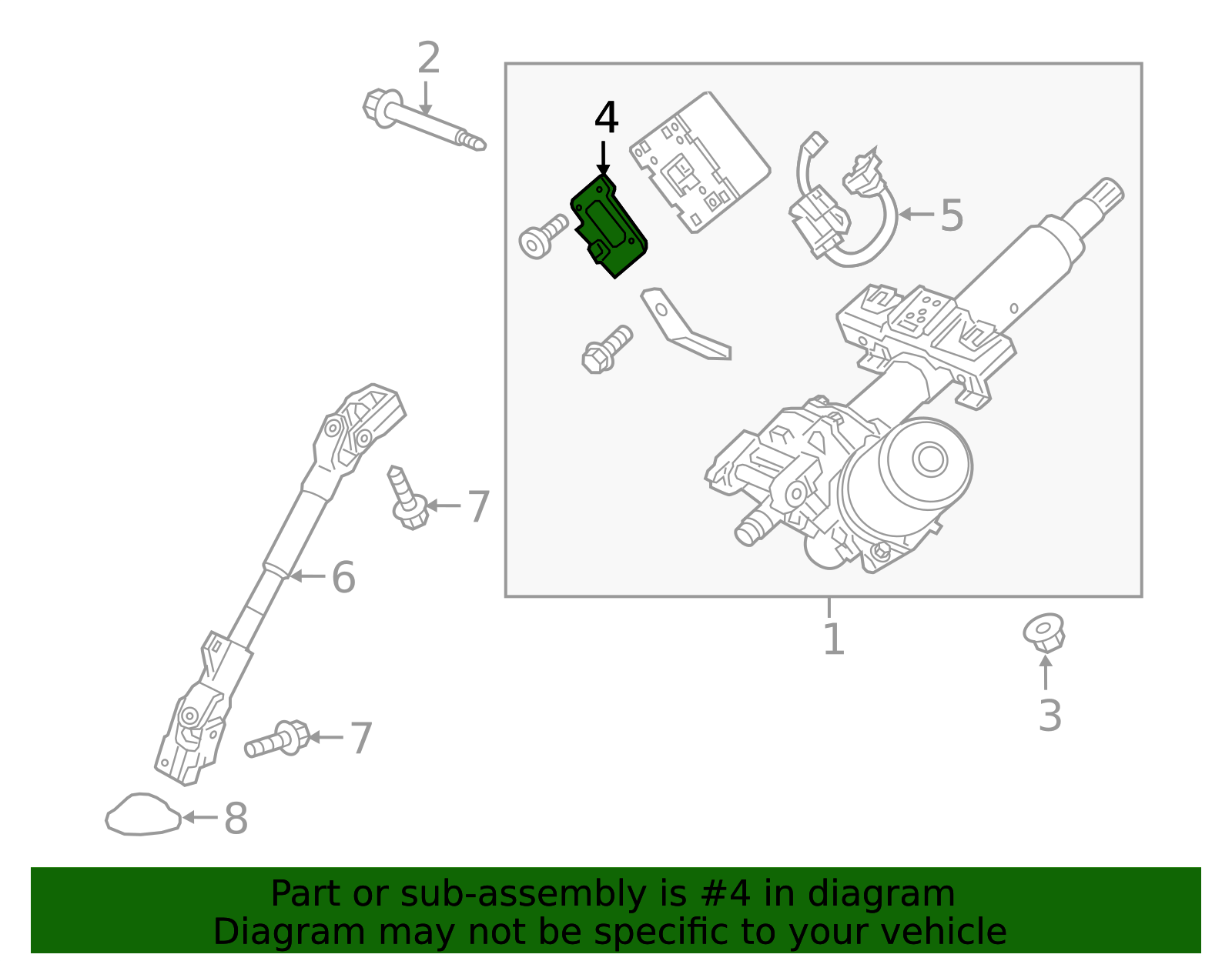 2016-2022 Chevrolet Spark Steering Column Control Module Bracket ...