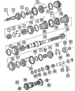 4741807 - Manual Transmission 5 Speed: Transmission Snap Ring Package for Mopar Image