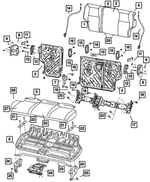 1JG821DVAA - Interior Trim: Rear Seat Back Cover for Jeep: Grand Cherokee Image