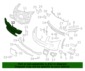 Genuine OEM Bumper Cover Reinforcement | 164-885-15-65 | Fits Select ...