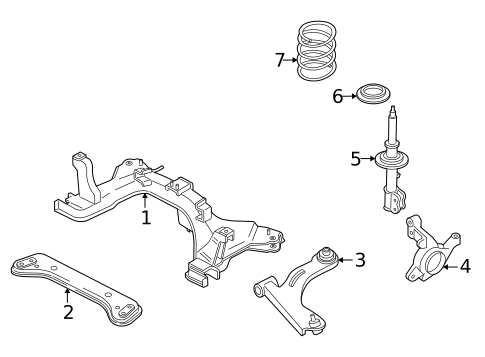 Suspension Components for 2007 Mercury Mariner #2
