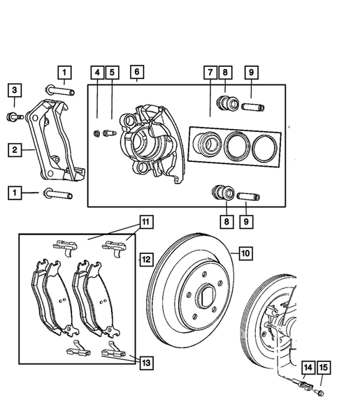 Rear Brakes for 2007 Chrysler Aspen #0
