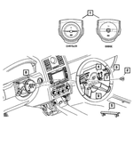 1CE781R4AB - : Steering Wheel for Mopar Image
