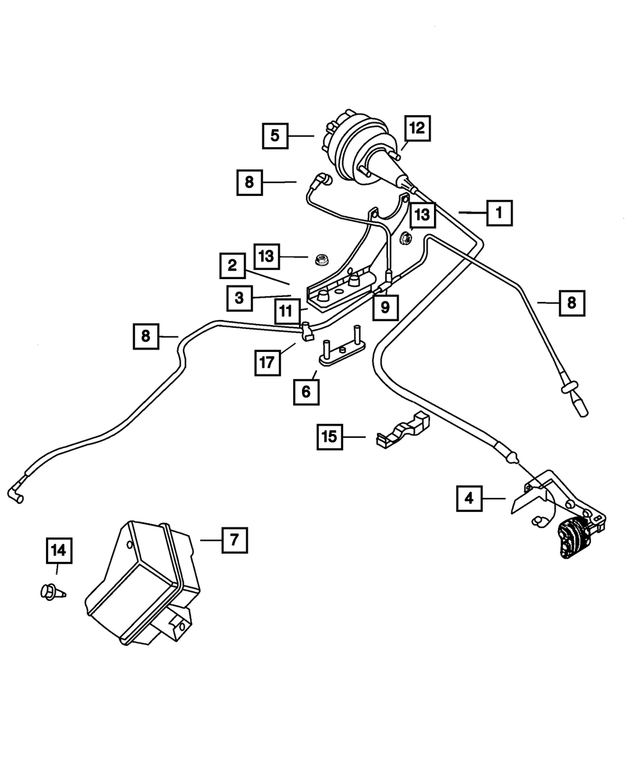 4891147AD - Fuel: Speed Control Vacuum Harness for Mopar Image
