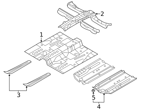 Floor & Rails for 2011 Hyundai Sonata #0