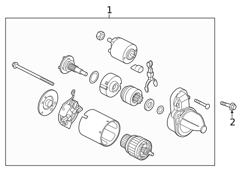 Starter for 2019 Kia Forte #0