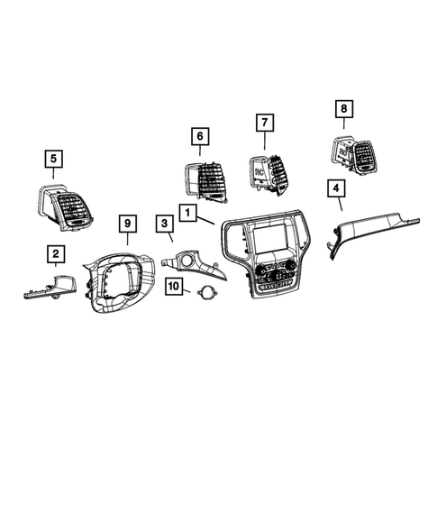 Instrument Panel for 2020 Jeep Grand Cherokee #0