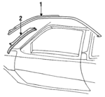 20501794 - Body: Pillar Molding for Chevrolet: Cavalier | Pontiac: Sunbird Image
