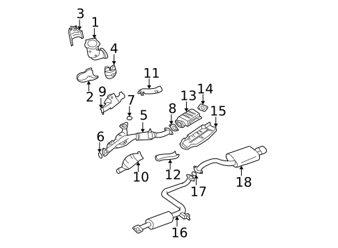Exhaust Components for 2001 Nissan Maxima #0