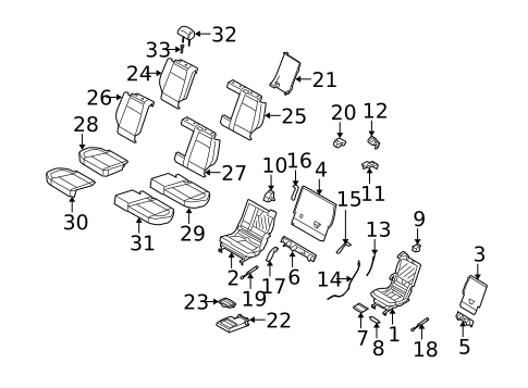 Second Row Seats for 2013 BMW X5 #1