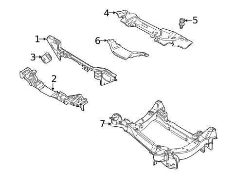Radiator Support for 2005 Jaguar S-Type #0