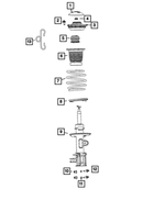 68606894AA - Front Suspension: Suspension Strut Cap for Mopar Image
