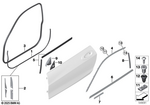 51727390750 - Vehicle Trim: Door Weatherstrip for BMW Image