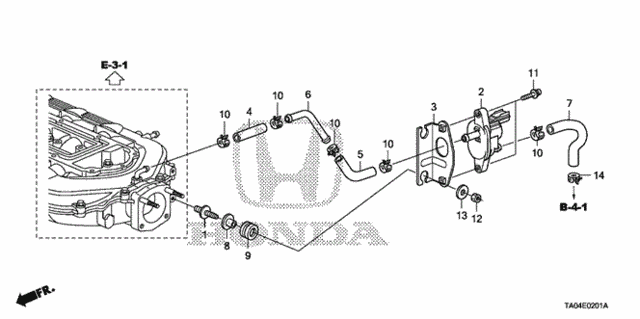 Tubing (V6) for 2010 Honda Accord #0