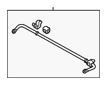 555102M500SJ - Suspension: Stabilizer Bar for Hyundai: Genesis Coupe Image