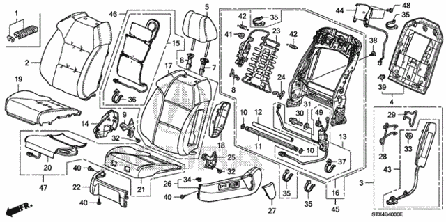 Front Seat (L.) for 2011 Acura MDX #0