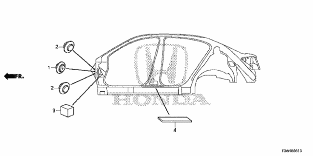 Grommet (Side) for 2014 Honda Accord #0