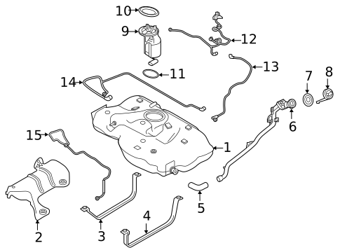 Fuel System Components for 2018 INFINITI QX30 #0