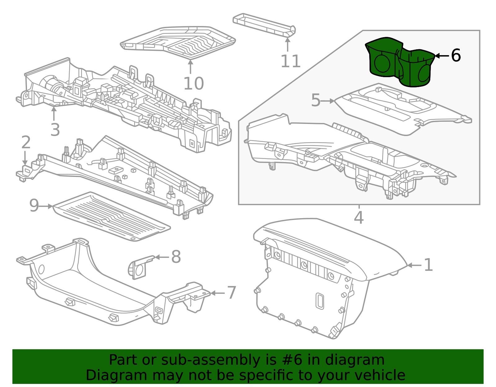 2024-2026 Chevrolet Equinox EV Cup Holder 85589540 | OEM Parts Online