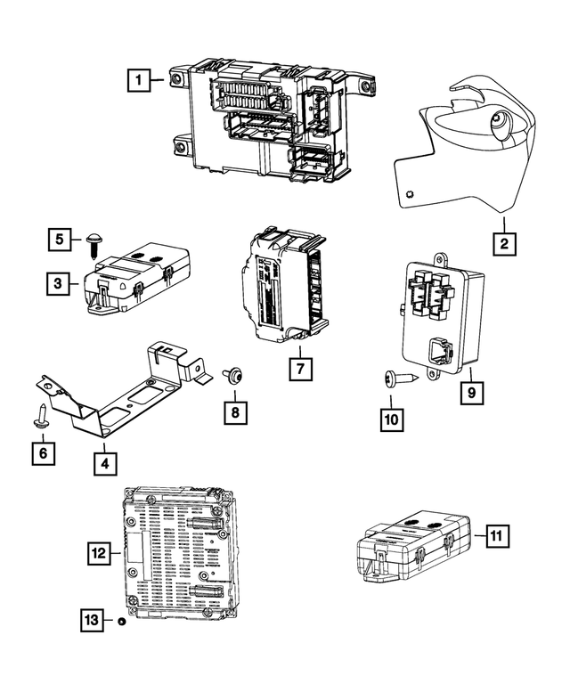 68085952AA - Electrical: Module Cover for Mopar Image