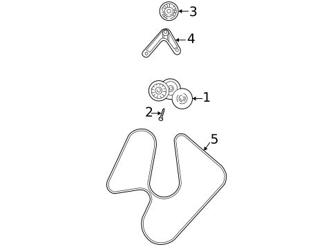 Belts & Pulleys for 2004 Dodge Ram 1500 #0