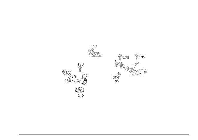 1645461443 - Electrical Equipment and Instruments: Holder for Mercedes-Benz: GL320, ML320, R320, R350 Image image