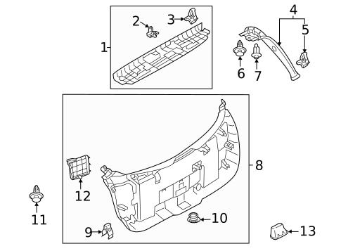 Interior Trim for 2021 Mazda CX-30 #0