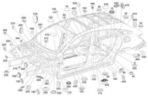 Expansion Plugs, Grommets for 2016 Mercedes-Benz CLA250 #0