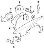 25695301 - Body: Fender for GM Image