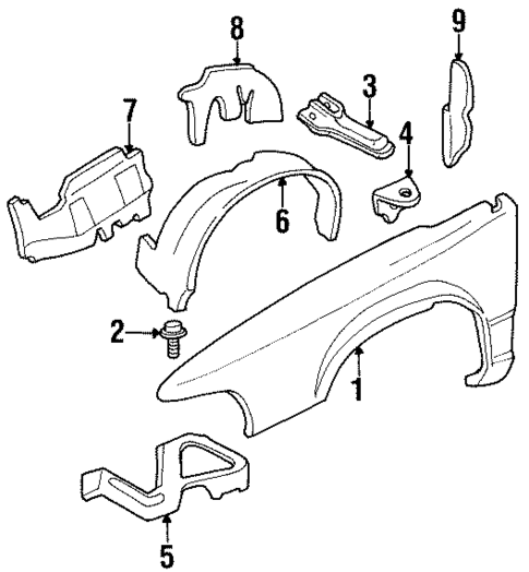 Fender & Components for 1997 Buick LeSabre #0