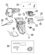 68270206AA - : A/c And Heater Housing for Mopar Image