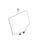 68276781AD - Glass: Rear Door Glass, Left for Mopar Image