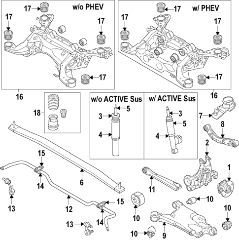 Rear Suspension for 2019 Volvo XC90 #0
