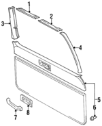 6766360010B0 - Body: Window Trim for Lexus: LX450 Image