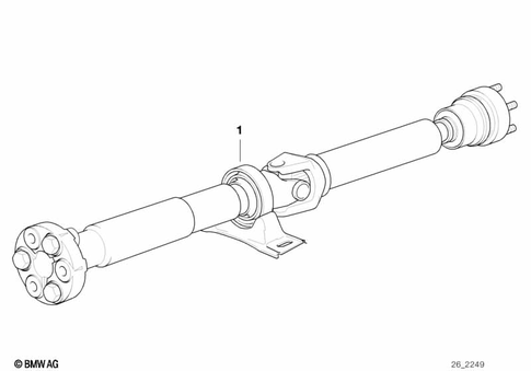 Prop Shaft for 1998 BMW 528i #0