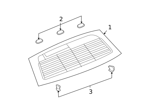 Glass - Lift Gate for 2007 Dodge Magnum #0